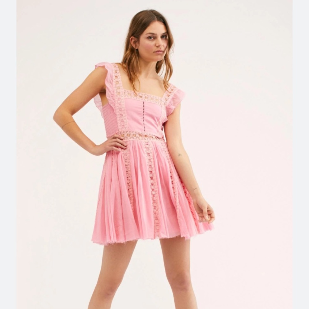 Free People Verona Dress - Pink